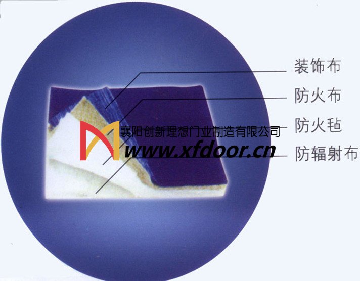 特級無(wú)機防火卷簾門(mén)簾布結構